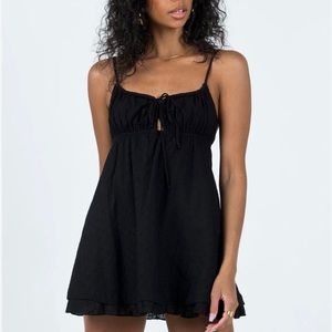 Princess Polly empress of love mini dress black
